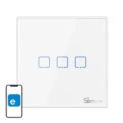 Włącznik światła SONOFF T2EU3C-RF RF 433MHz 3-kanałowy