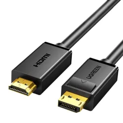 Kabel UGREEN DP101 DisplayPort-HDMI 1.5m (czarny) Kabel UGREEN DP101 DisplayPort-HDMI 1.5m (czarny)
