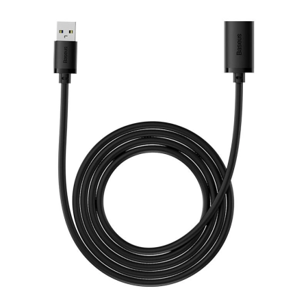 Kabel BASEUS AirJoy USB-A-USB-A przedłużacz 2m (czarny)