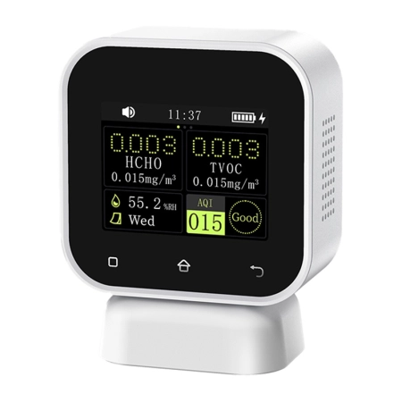 Monitor jakości powietrza w pomieszczeniach 4w1 Detektor formaldehydu z ekranem dotykowym FNIRSI SFD-02