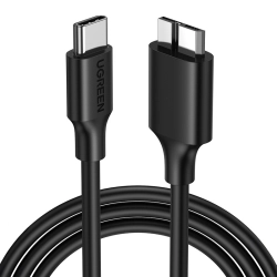 Kabel UGREEN US312 Micro-B USB 3.0-USB-C 1m (czarny)