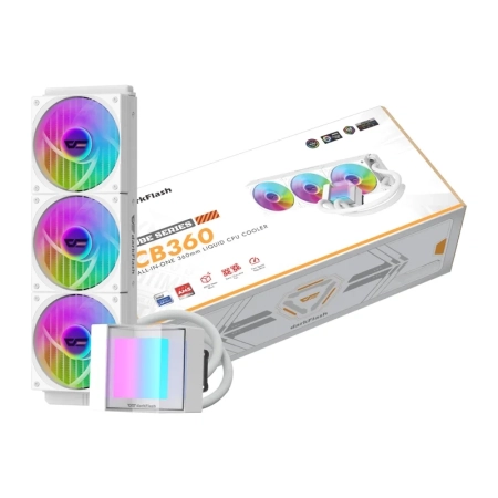 Chłodzenie CPU Darkflash CB360 (białe)