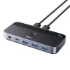 Przełącznik USB UGREEN CM662 2x4 liczba portów:4 (czarny)